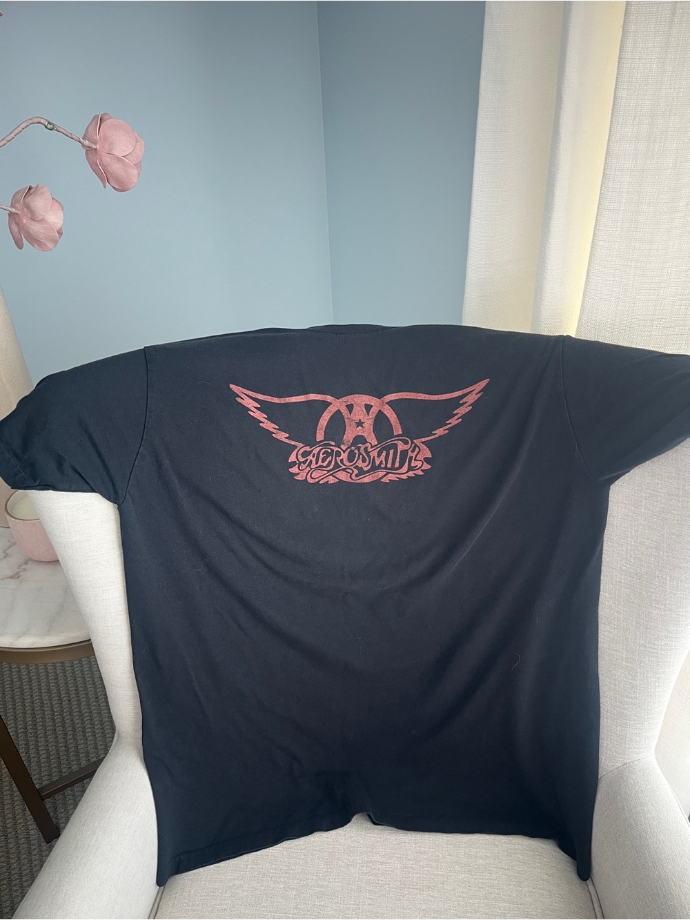 Aerosmith Graphic Band Red Wings Tee Size L